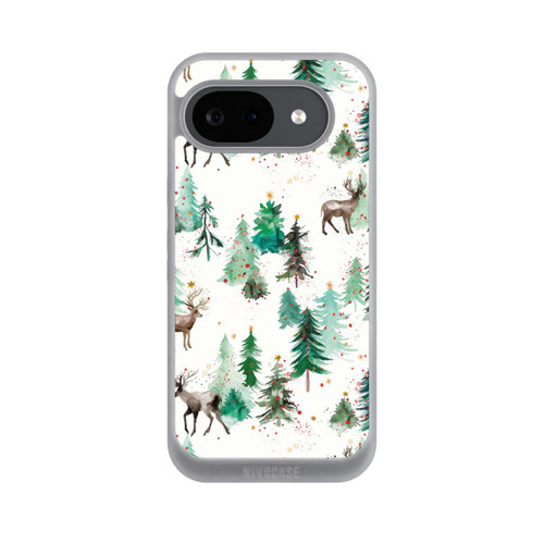Google Pixel 10a NIVOpure Hirsche und Winterweihnachtsbäume