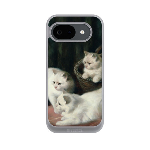 Google Pixel 10a NIVOpure Three White Angora Kittens
