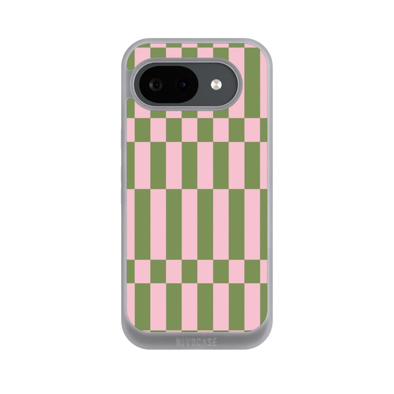 Pixel 10a NIVOpure Karomuster in Salbei und Rosa