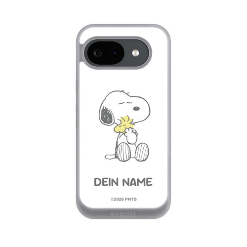 Google Pixel 10a NIVOpure Snoopy And Woodstock Cuddling Personalisierbar