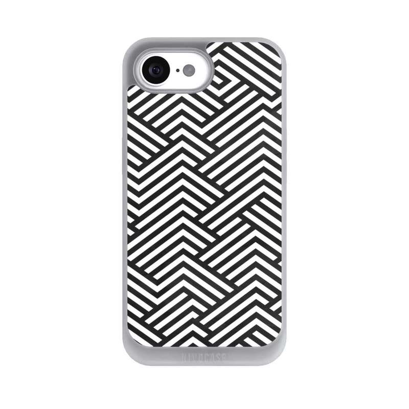 iPhone 17e NIVOpure Schwarz und Weiß ZigZag