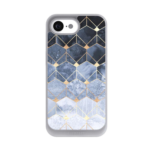 Apple iPhone 17e NIVOpure Blaue Sechsecke und Diamanten Golddruck