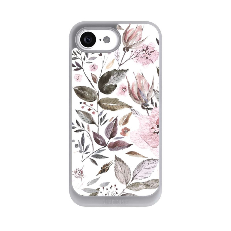 iPhone 17e NIVOpure Aquarelle Fleurs Roses Brunes