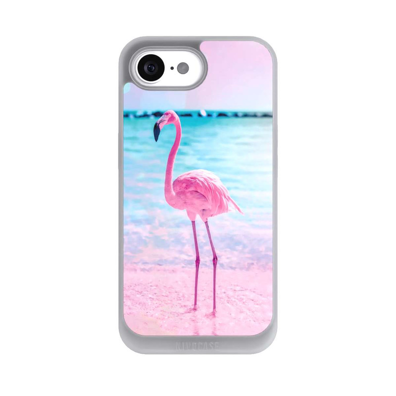 iPhone 17e NIVOpure Rosa Flamingo am Meer