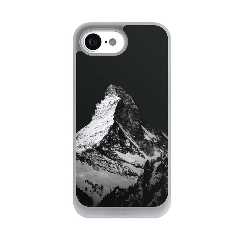 iPhone 17e NIVOpure Snow Capped Mountains grey
