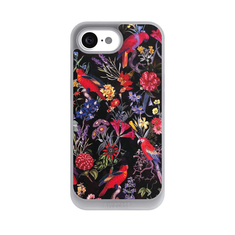 iPhone 17e NIVOpure Dark Flowers and Parrots