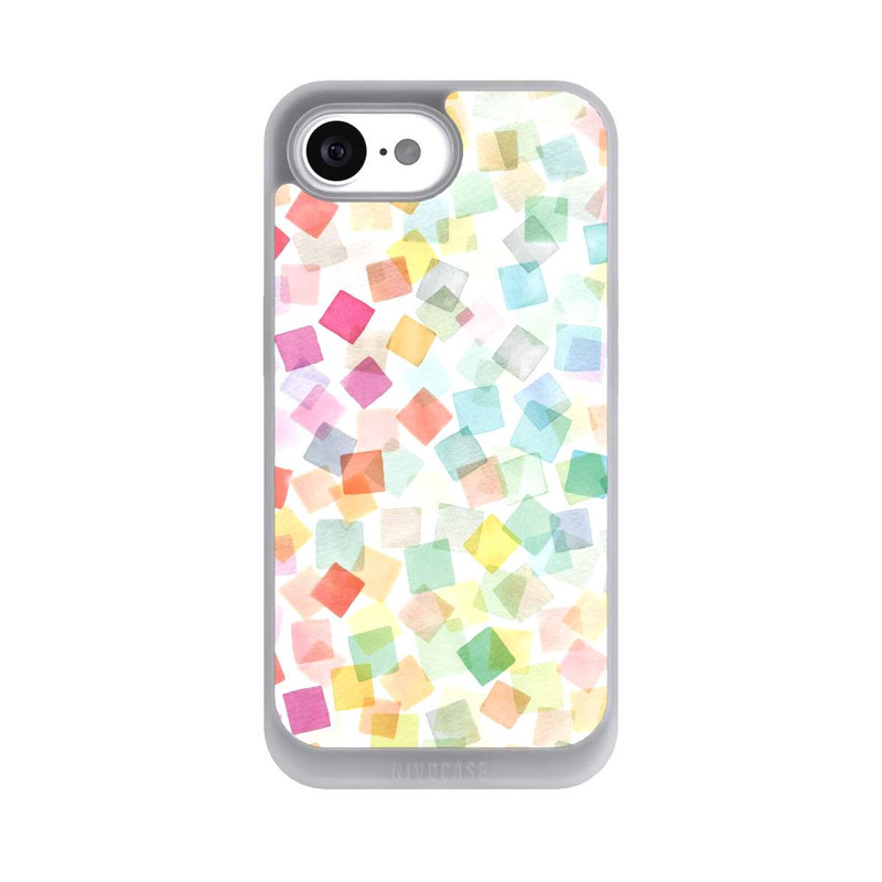 iPhone 17e NIVOpure Confetti Geometric Plaids Rainbow