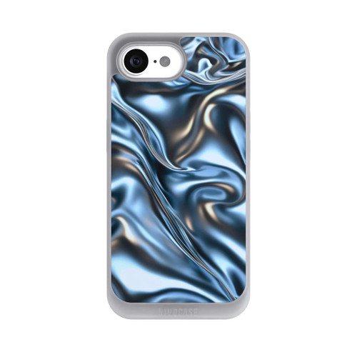 Apple iPhone 17e NIVOpure Glänzender Stoff Chrome Metallic Blau mit KI