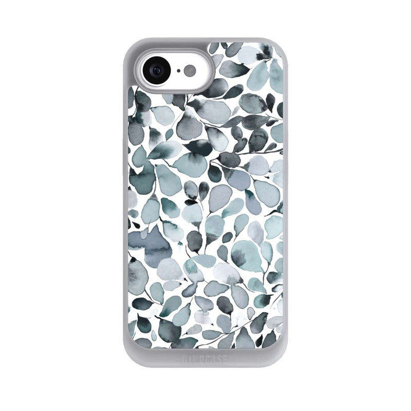 iPhone 17e NIVOpure Eukalyptus Aquarell Blätter Grau