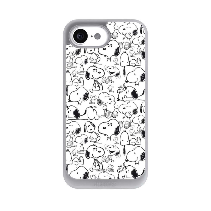 iPhone 17e NIVOpure Classic Snoopy Pattern White