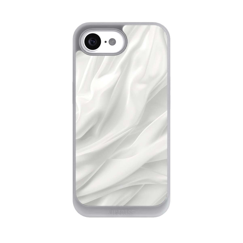 iPhone 17e NIVOpure Weiße Seidenmatte Textur mit KI