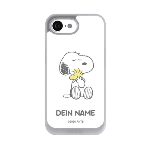 Apple iPhone 17e NIVOpure Snoopy And Woodstock Cuddling Personalisierbar