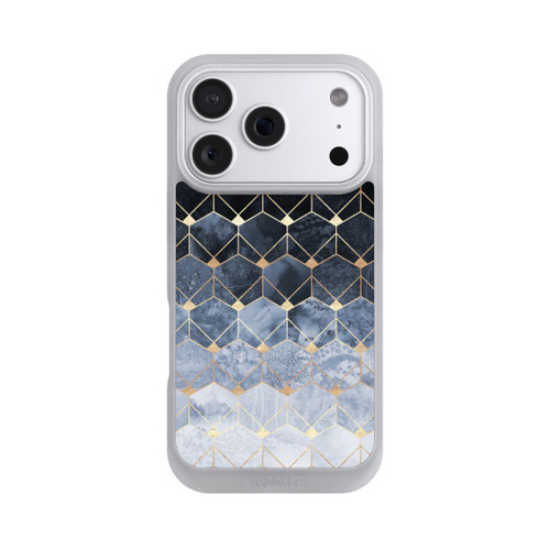 Apple iPhone 18 Pro NIVOpure Blaue Sechsecke und Diamanten Golddruck