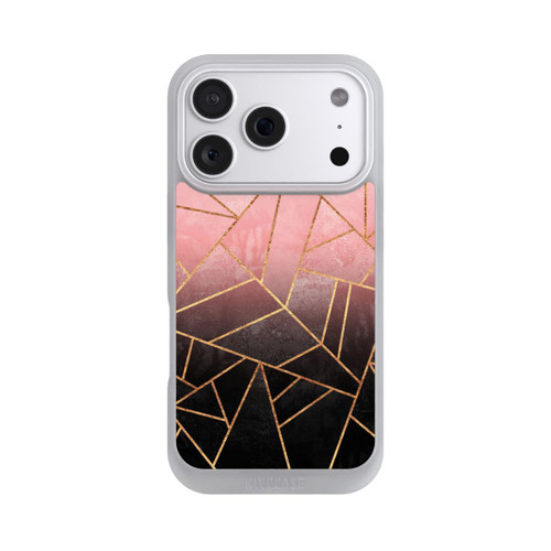 Apple iPhone 18 Pro NIVOpure Pinker und Schwarzer Stein Gold Druck