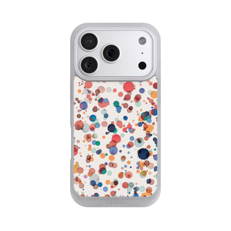 iPhone 18 Pro NIVOpure Gouttes Aquarelle Texture Bleu Jaune