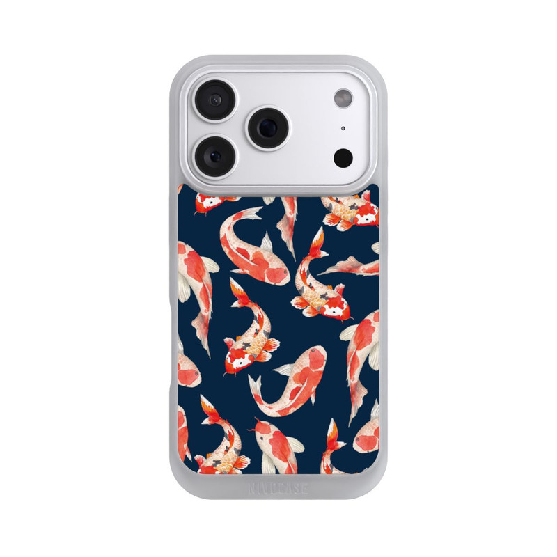 iPhone 18 Pro NIVOpure Koi auf blauem Hintergrund
