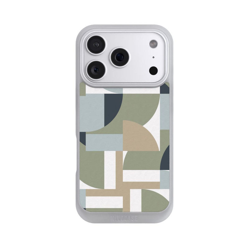 iPhone 18 Pro NIVOpure Futuristische Bauhaus Polygone Beige