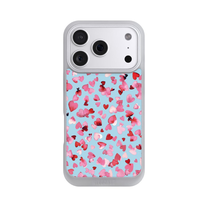 iPhone 18 Pro NIVOpure Valentines Love Hearts Pink Blue