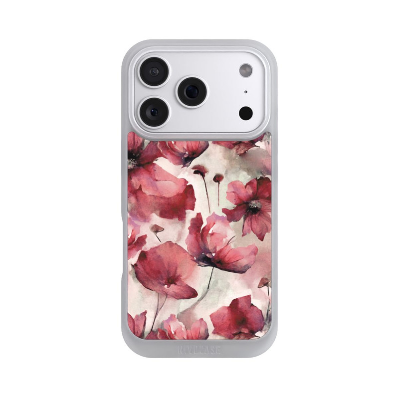 iPhone 18 Pro NIVOpure Wilde Mohnblumen Aquarell mit KI