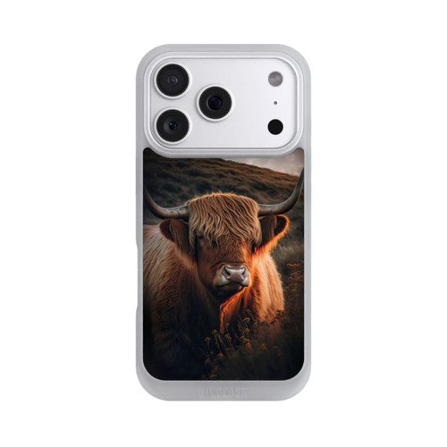 Apple iPhone 18 Pro NIVOpure Hochland Rind mit großen Hörnern mit KI