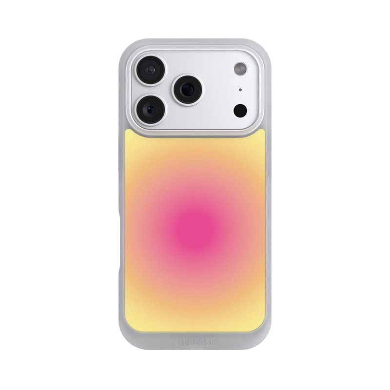 iPhone 18 Pro NIVOpure Aura yellow pink circle