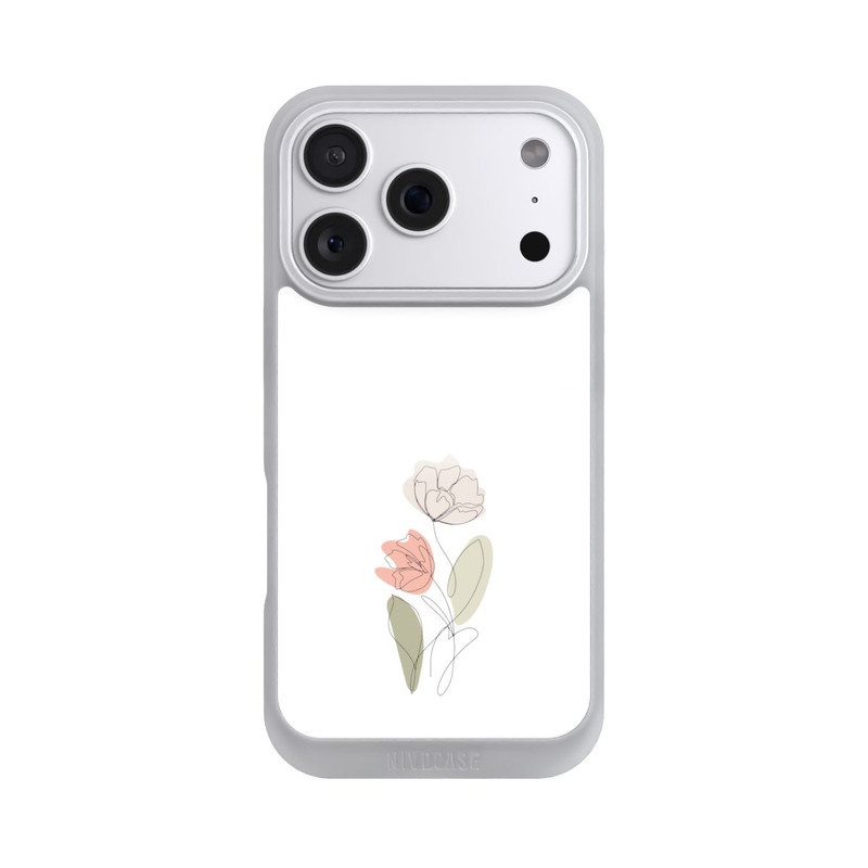 iPhone 18 Pro NIVOpure Blume Line Art Beige