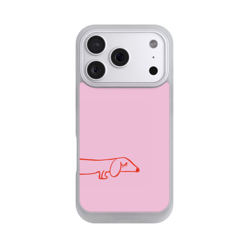 Apple iPhone 18 Pro NIVOpure Dachshund Illustration Pink