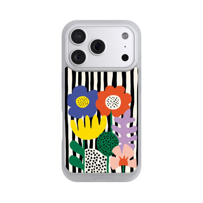 iPhone 18 Pro NIVOpure Flowers Striped Background