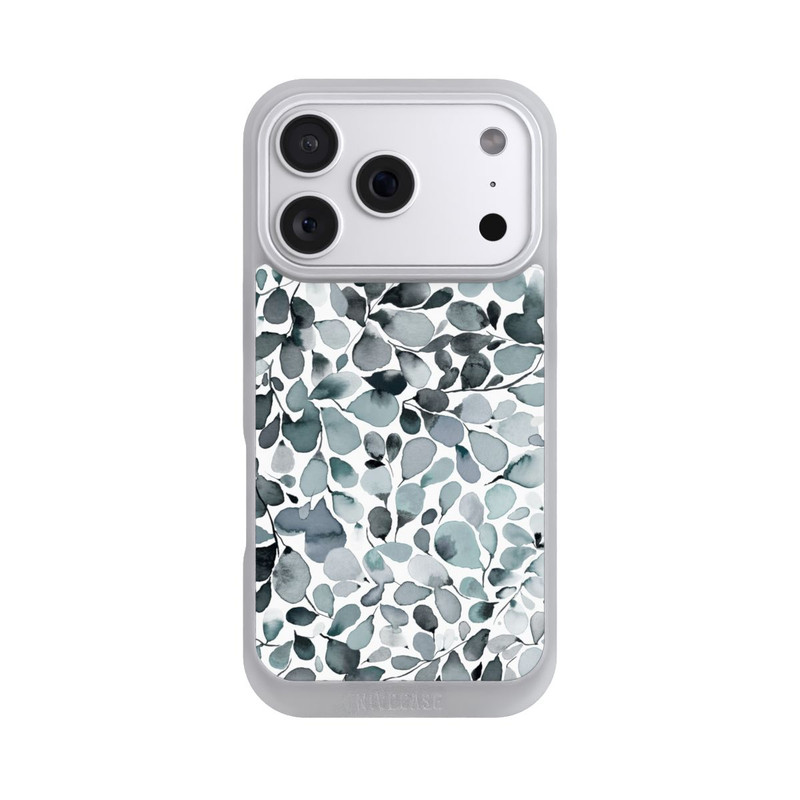 iPhone 18 Pro NIVOpure Eucalyptus Watercolor Leaves Grey