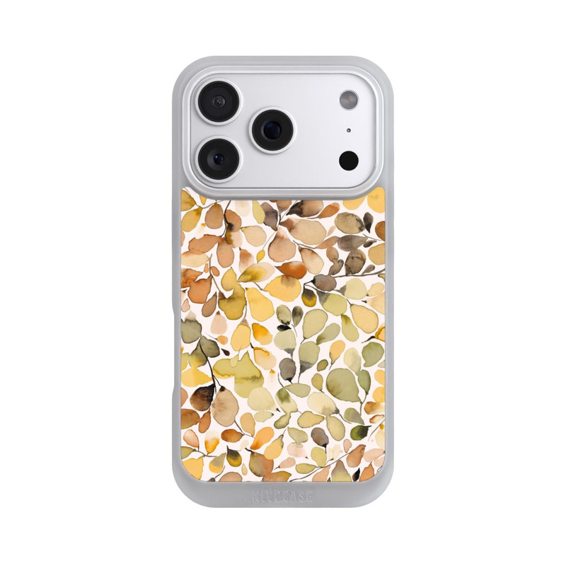 iPhone 18 Pro NIVOpure Eukalyptus Aquarellblätter Braun Herbst