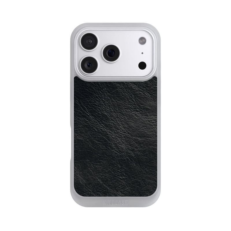 iPhone 18 Pro NIVOpure Schwarzer Lederlook Hintergrund