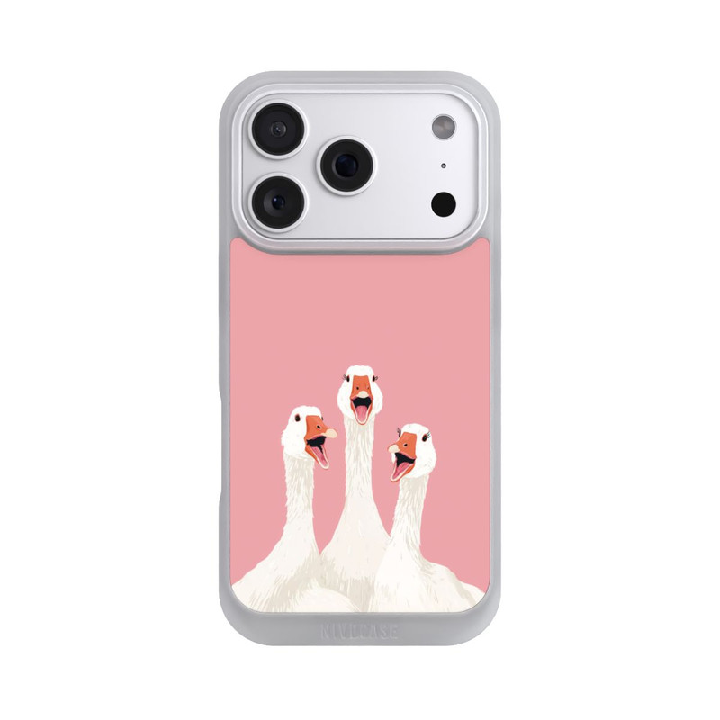iPhone 18 Pro NIVOpure Drei Gänse Rosa mit KI