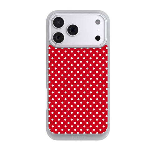 Apple iPhone 18 Pro Max NIVOpure Polka Dots Dunkelrot und Weiß