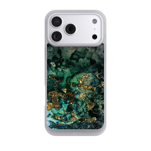 Apple iPhone 18 Pro Max NIVOpure Cyan Glitzer Marmorlook