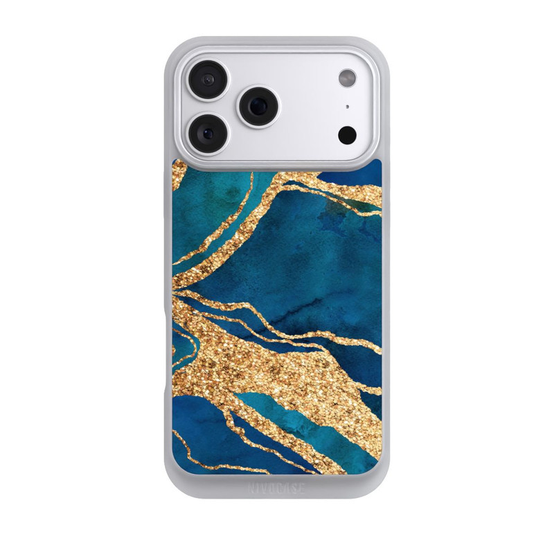 iPhone 18 Pro Max NIVOpure Pierre précieuse Or Bleu