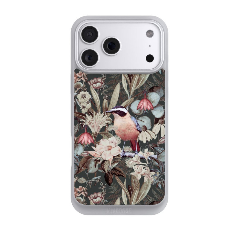 iPhone 18 Pro Max NIVOpure Orange Bird in Vintage Flower Pattern