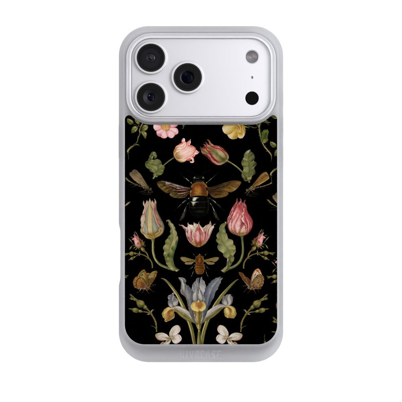 iPhone 18 Pro Max NIVOpure Wildblumen und Biene Schwarz