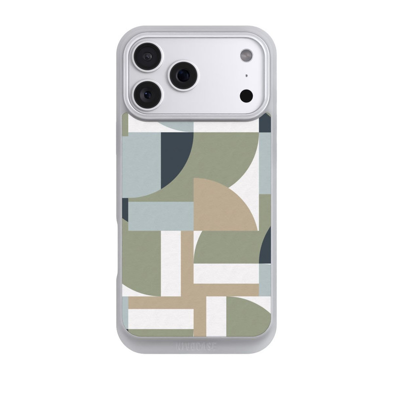 iPhone 18 Pro Max NIVOpure Futuristic Bauhaus Polygons Beige