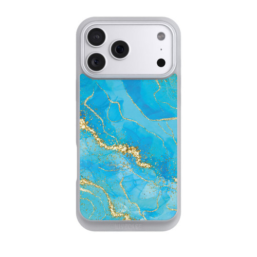 Apple iPhone 18 Pro Max NIVOpure Türkis-goldene Tapete