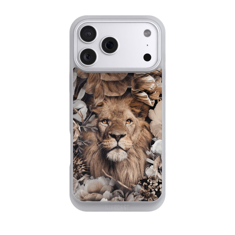 iPhone 18 Pro Max NIVOpure Lion Flower Frame beige
