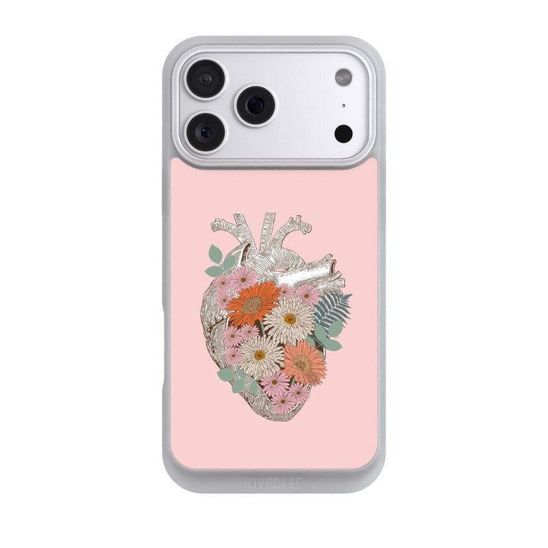 iPhone 18 Pro Max NIVOpure Cœur Fleuri Vintage