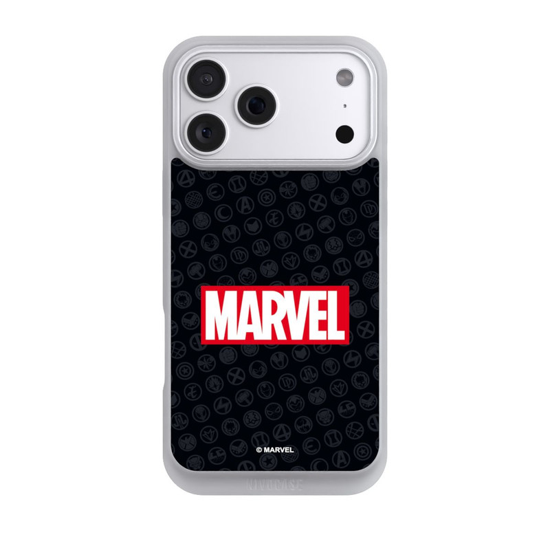 iPhone 18 Pro Max NIVOpure Marvel Logo Noir Rouge