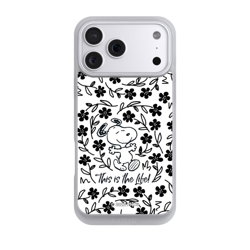 iPhone 18 Pro Max NIVOpure Snoopy schwarz und weiß This Is The Life