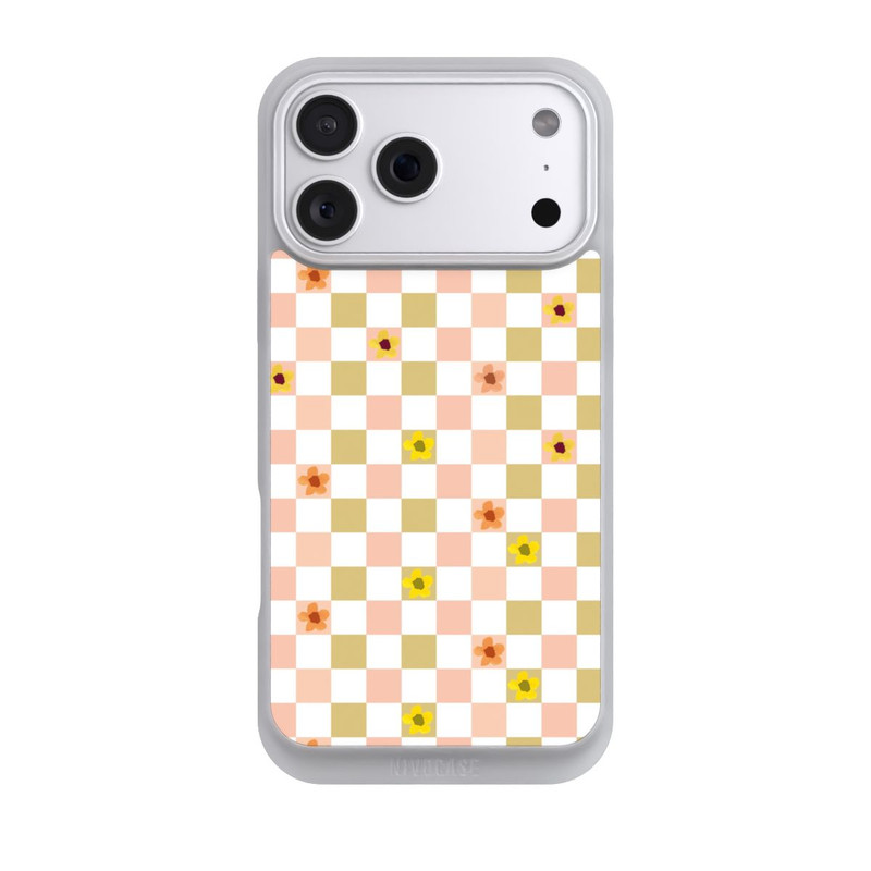 iPhone 18 Pro Max NIVOpure Kariert nostalgische Pastellblumen