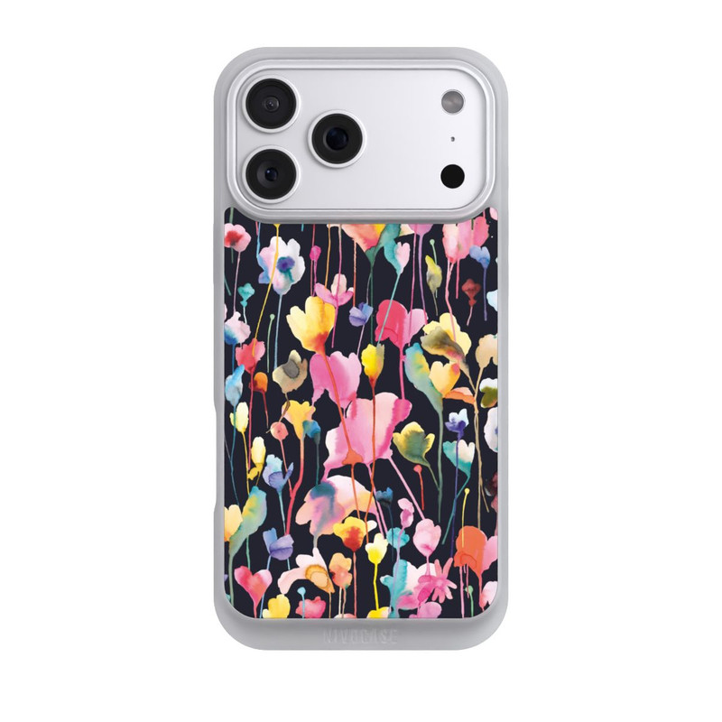 iPhone 18 Pro Max NIVOpure Fleurs sauvages Noir