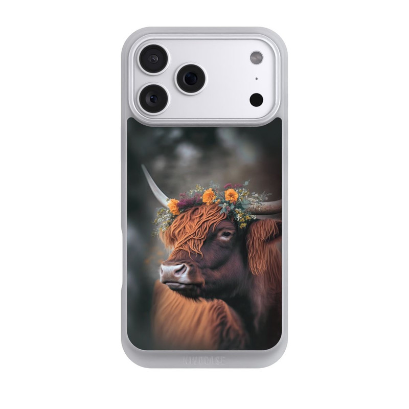 iPhone 18 Pro Max NIVOpure Highland Cow With Flowers with AI