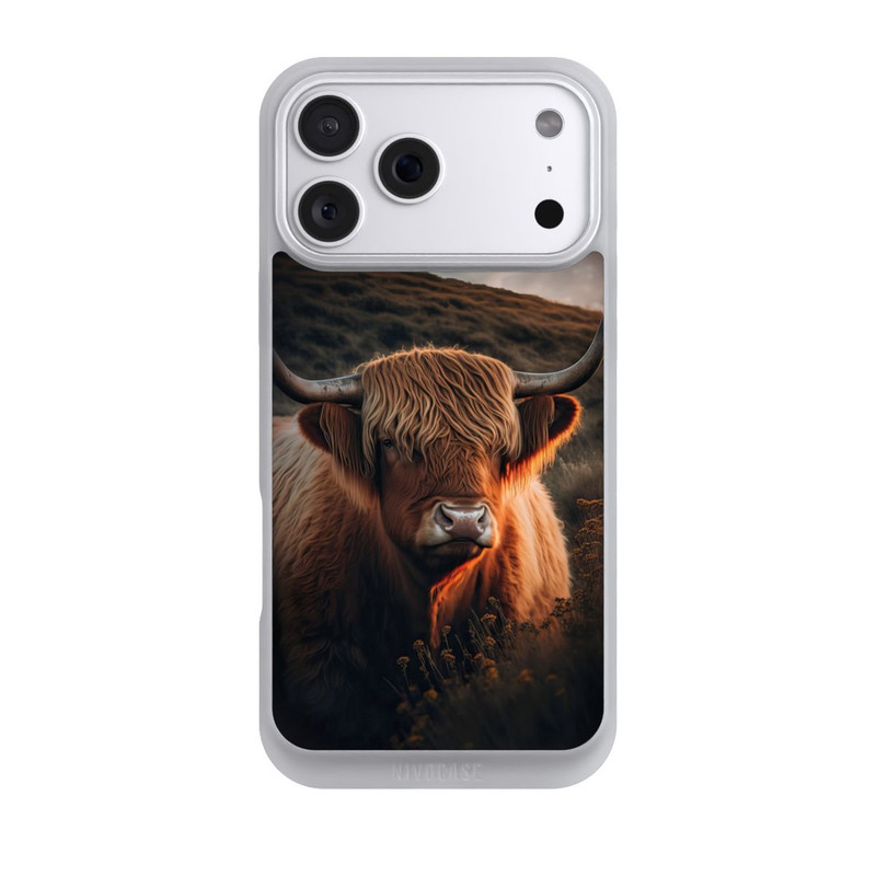 iPhone 18 Pro Max NIVOpure Highland Cow With Big Horns with AI