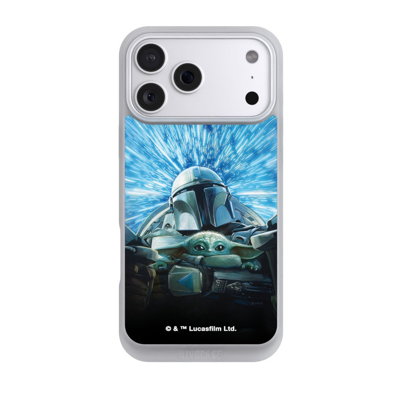 iPhone 18 Pro Max NIVOpure Grogu und Mando fliegen blau