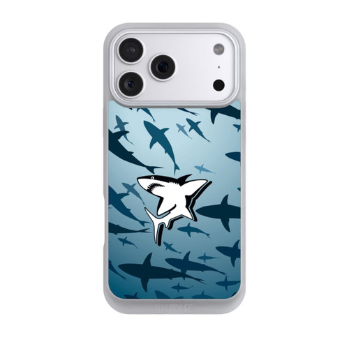 Apple iPhone 18 Pro Max NIVOpure Haie Muster Blau