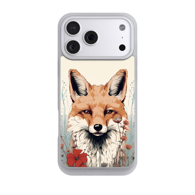 iPhone 18 Pro Max NIVOpure Renard avec des fleurs